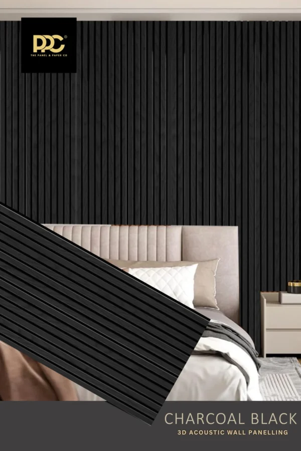 Charcoal Black Acoustic Wall Panel
