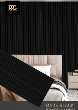 Dark Black Acoustic Wall Panel
