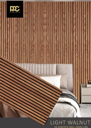 Light Walnut Acoustic Wall Panel