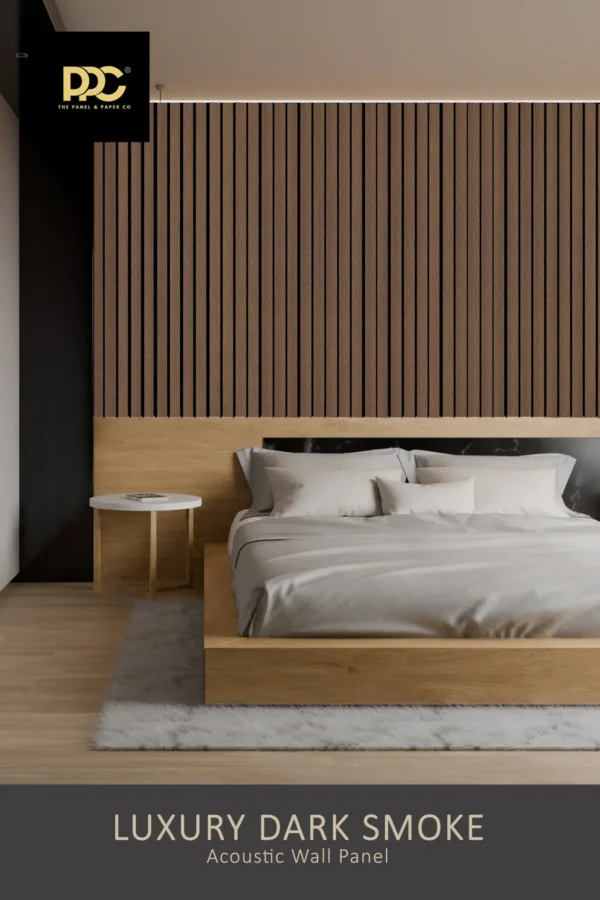 Dark Smoke Luxury Acoustic Wall Panel