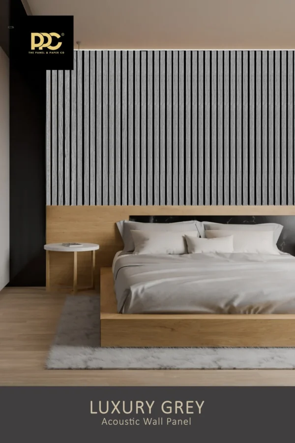 Grey Luxury Acoustic Wall Panel
