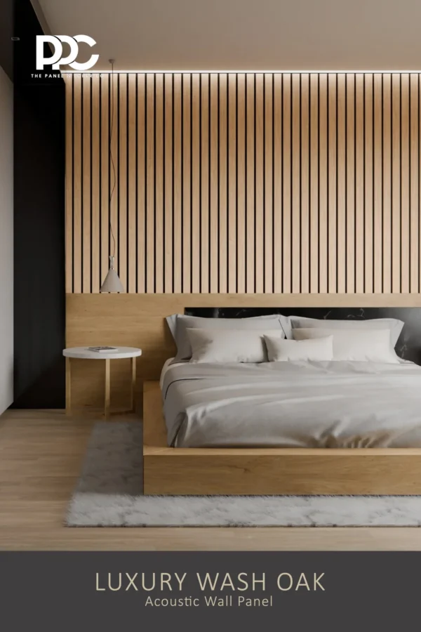 Wash Oak Luxury Acoustic Wall Panel