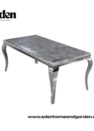 Louis Chrome Dining Table