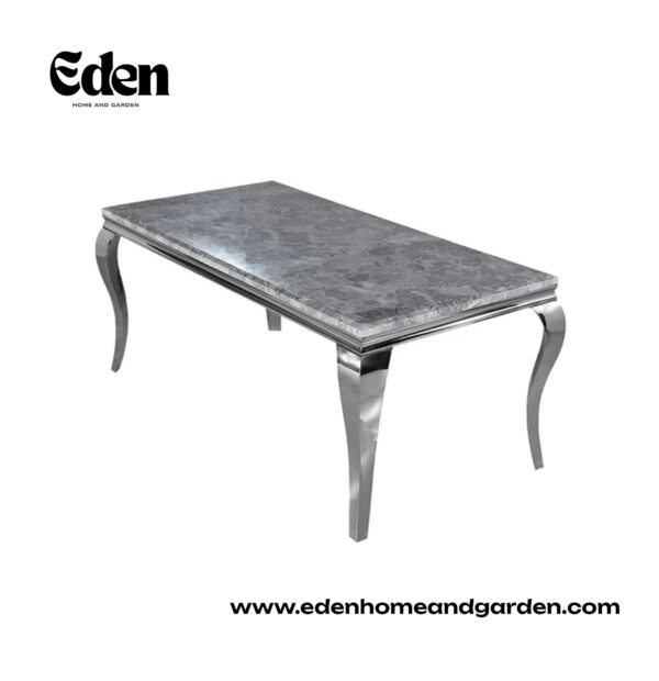 Louis Chrome Dining Table