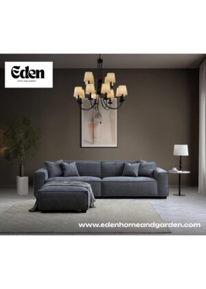Aluxo Dakota Sofa Range in Charcoal Boucle