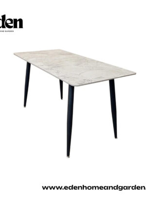 Titus 1.4 Black Dining Table with Sintered Stone Top