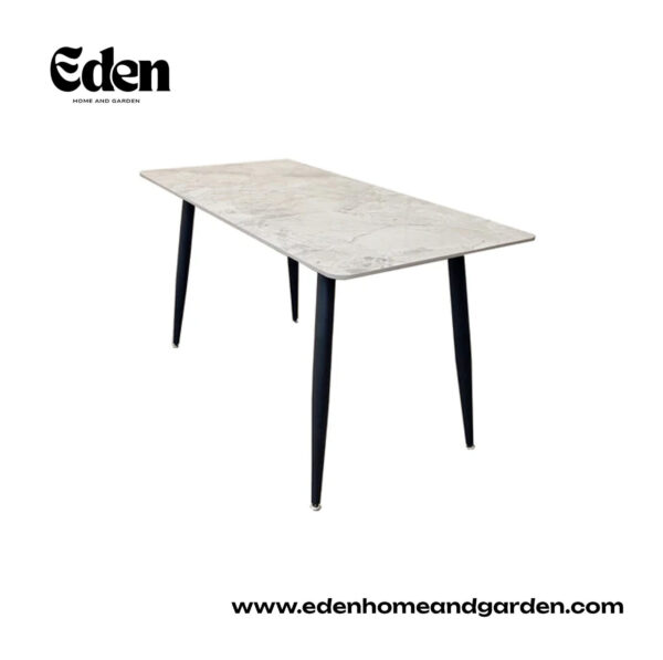 Titus 1.4 Black Dining Table with Sintered Stone Top