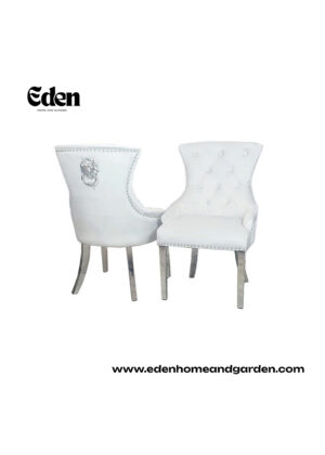 Megan Dining Chair ALL COLOURS Plain Back/Lion Knocker