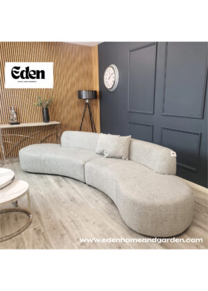 Miami Curved Cinema Boucle Sofa