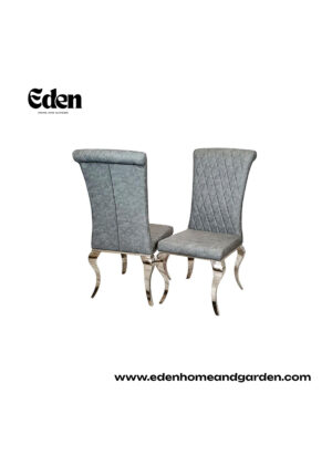 Nicole Dining Chair ALL COLOURS with Plain Back, Line & Cross Stitch