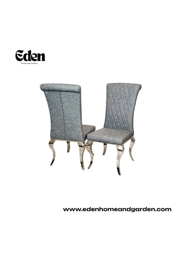 Nicole Dining Chair ALL COLOURS with Plain Back, Line & Cross Stitch