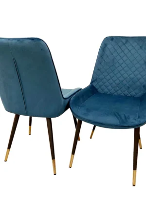 4 x Luna Dining Chairs in Navy Blue