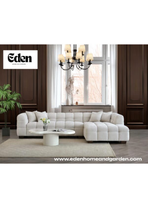 Aluxo Tribeca Corner Group in Oatmeal Boucle Fabric