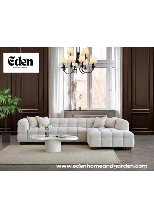 Aluxo Tribeca Corner Group in Oatmeal Boucle Fabric