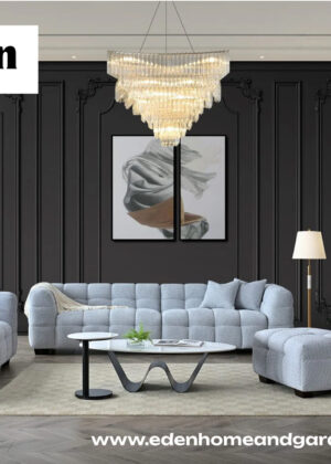 Aluxo Tribeca Sofa Range in Pearl Boucle Fabric