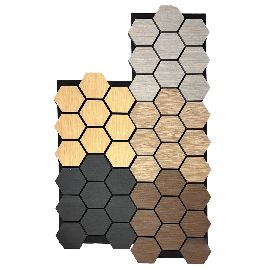 Oak Acoustic Hexagon Wall Panels - 70cm x 60cm (4 Pack) - Image 9