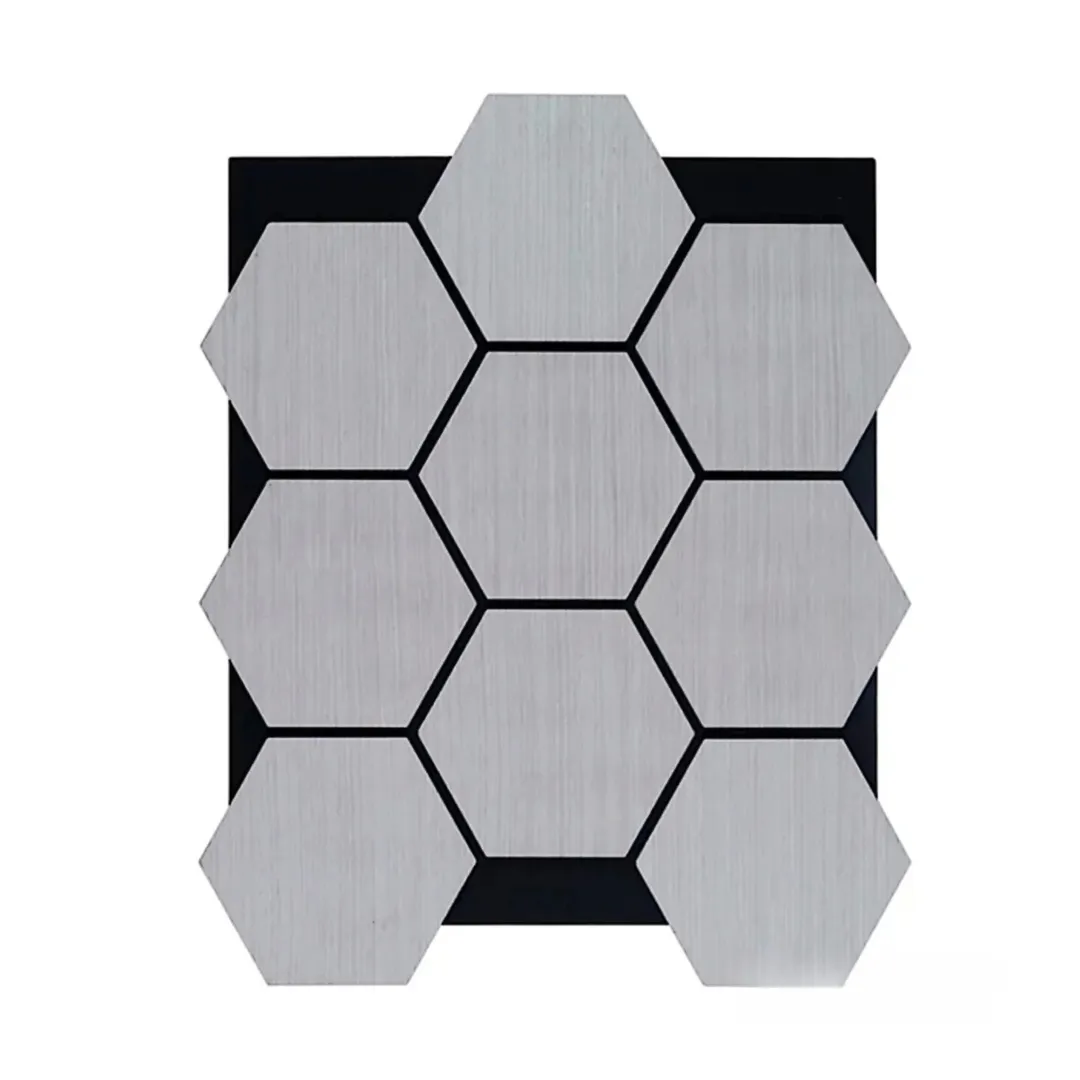 Grey Oak Acoustic Hexagon Wall Panels - 70cm x 60cm (4 Pack) - Image 6