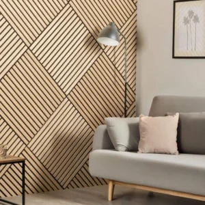 Acoustic Square Wall Panels 60cm x 60cm (4 Pack) - Oak