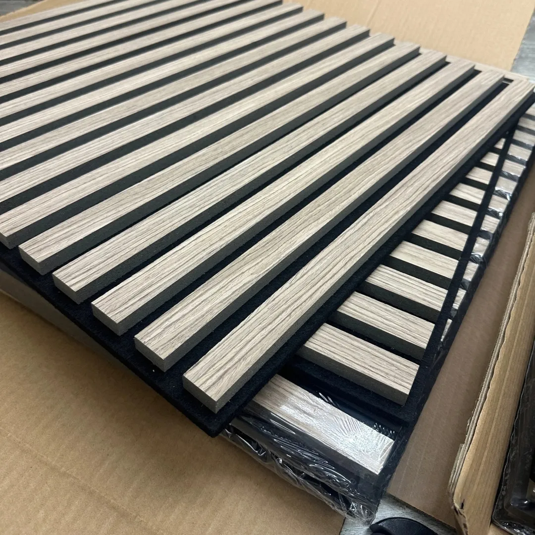 Acoustic Square Wall Panels 60cm x 60cm (4 Pack) - Walnut - Image 3