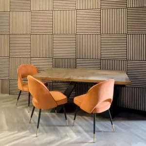 Acoustic Square Wall Panels 60cm x 60cm (4 Pack) - Walnut