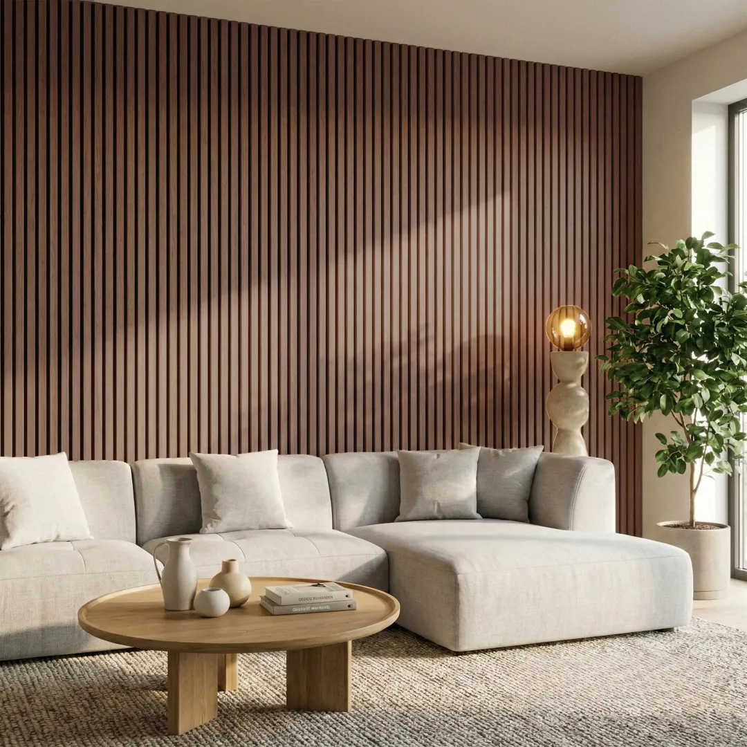 Premium 3-Sided Wood Veneer Smoked Oak Wall Panels - 240cm x 32cm (Set Of 2) - Image 2