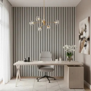 Grey Oak Acoustic Wall Panels 240 x 32cm (Set Of 2)