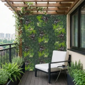 Riviera Wild Orchid Artificial Green Wall Backdrop Panel 50cm x 50cm (Set of 4)