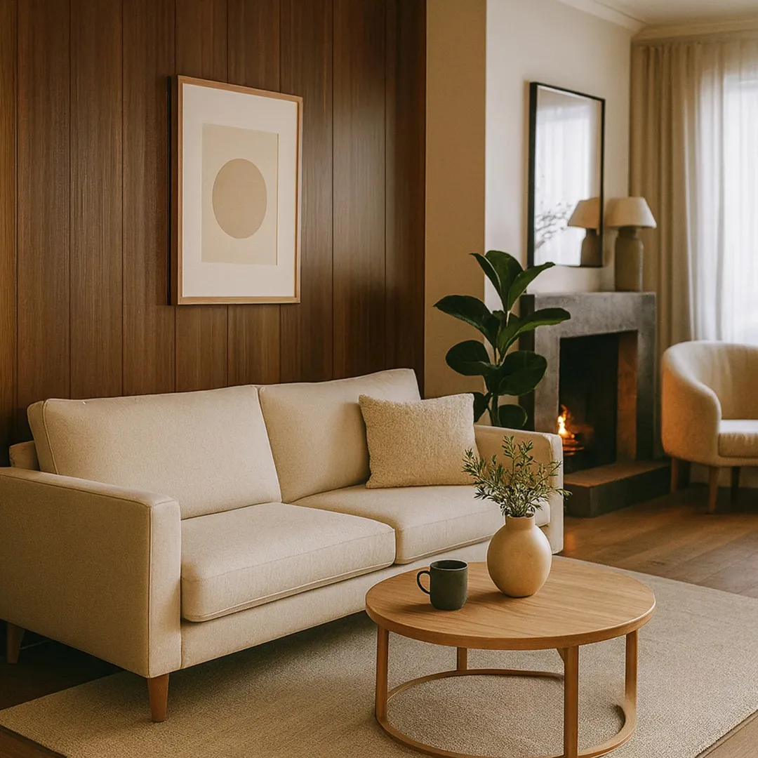 WPC FLAT Decorative Wall Panels 236×40cm (SET of 5) - Walnut (Dark Oak)