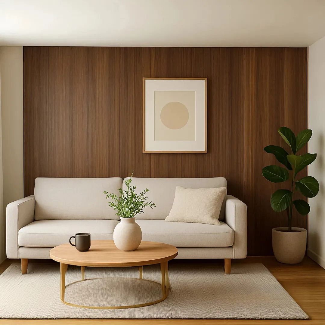 WPC FLAT Decorative Wall Panels 236×40cm (SET of 5) - Walnut (Dark Oak) - Image 2