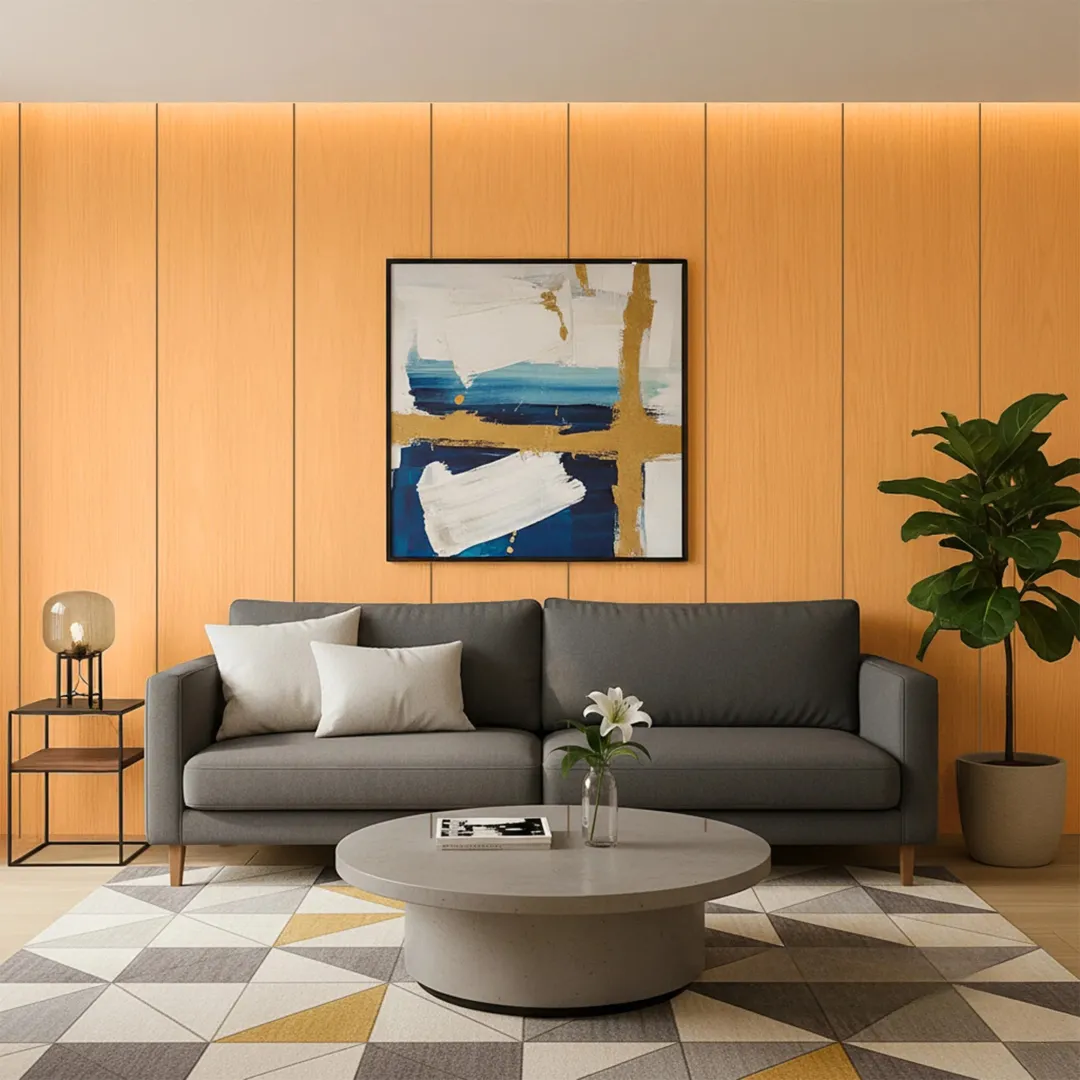 WPC FLAT Decorative Wall Panels 236×40cm (SET of 5) - Light Oak - Image 2