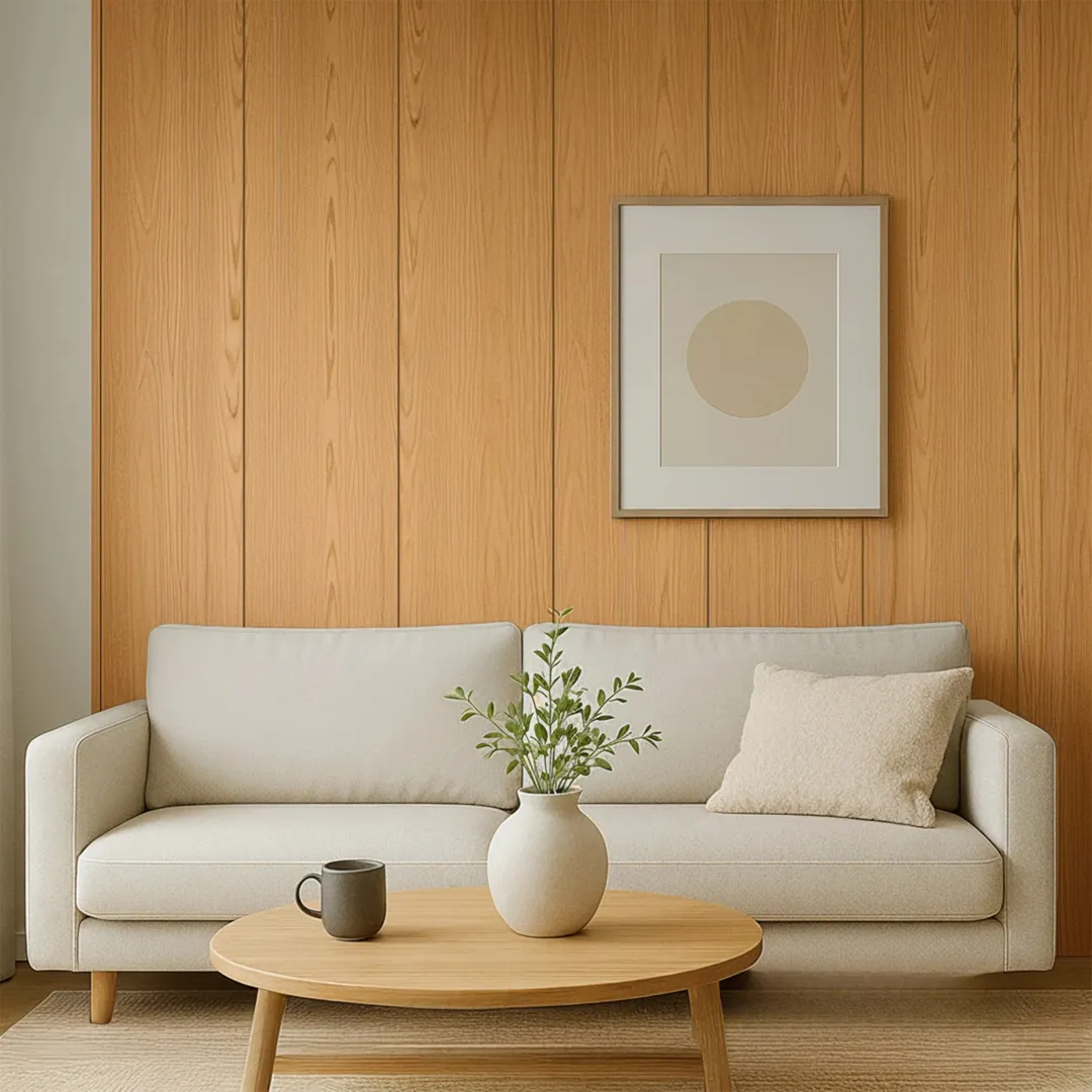 WPC FLAT Decorative Wall Panels 236×40cm (SET of 5) - Light Oak - Image 3