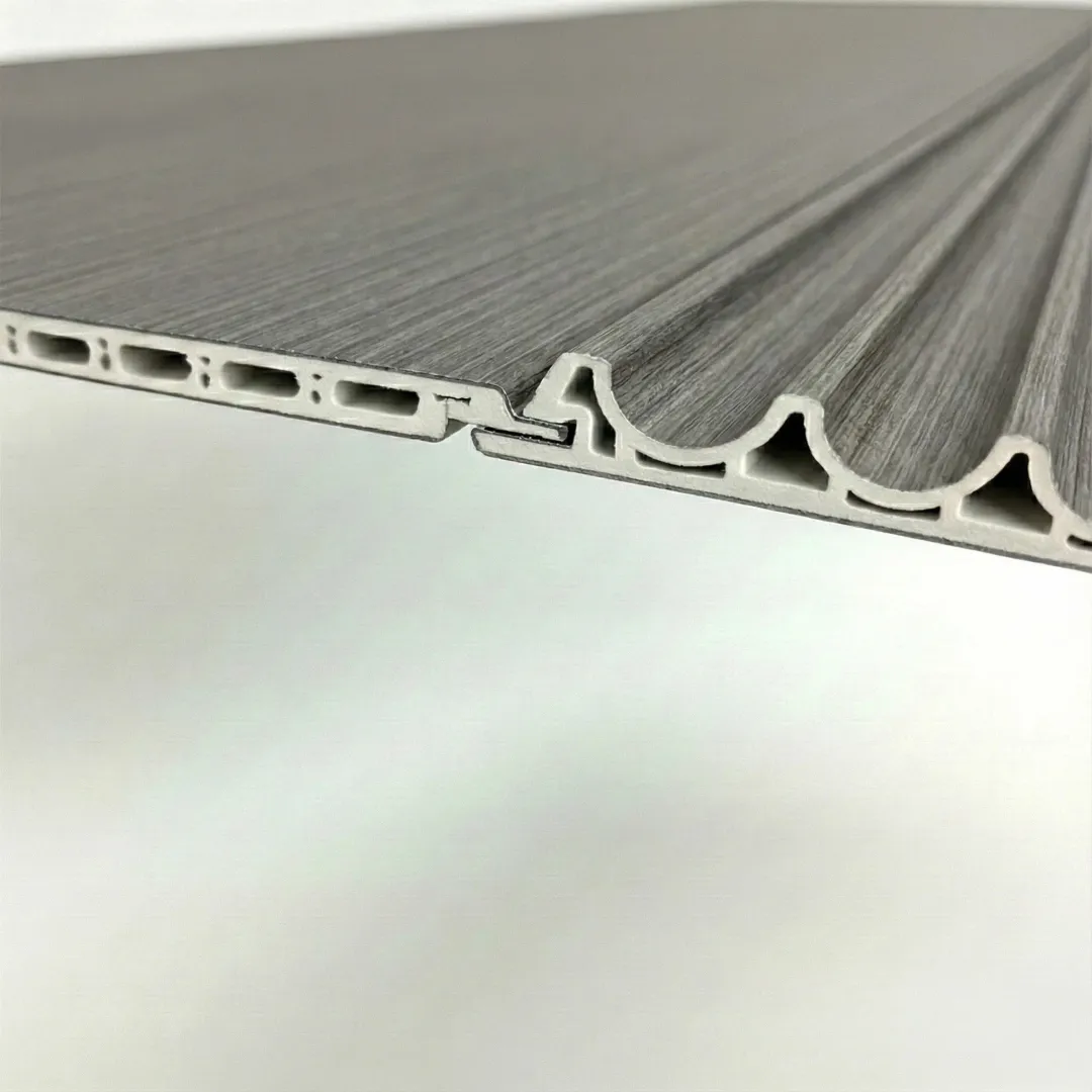 WPC Full Wall Set: 3D Wave & Flat Panels + 4 End Trims - Ash Grey - Image 4