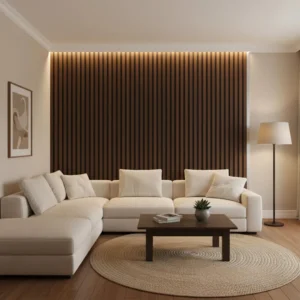 WPC 3D SLAT Wall Panels 235×15.2cm (SET of 14) – Dark Oak