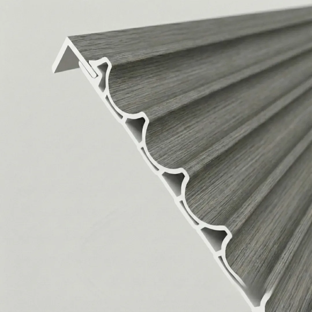 WPC Full Wall Set: 3D Wave & Flat Panels + 4 End Trims - Ash Grey - Image 8