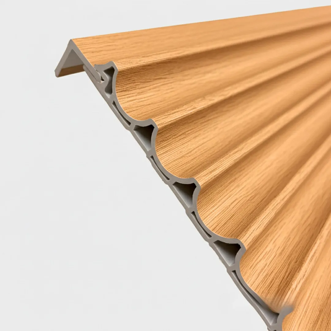 WPC Matching End Trims 235cm x 2cm x 2cm (SET of 4) - Light Oak - Image 5