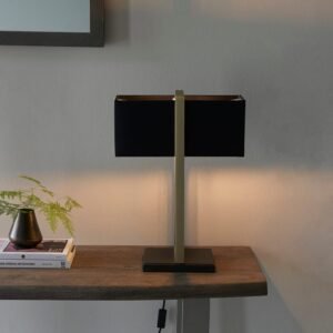 Abbey Black & Gold Table Lamp