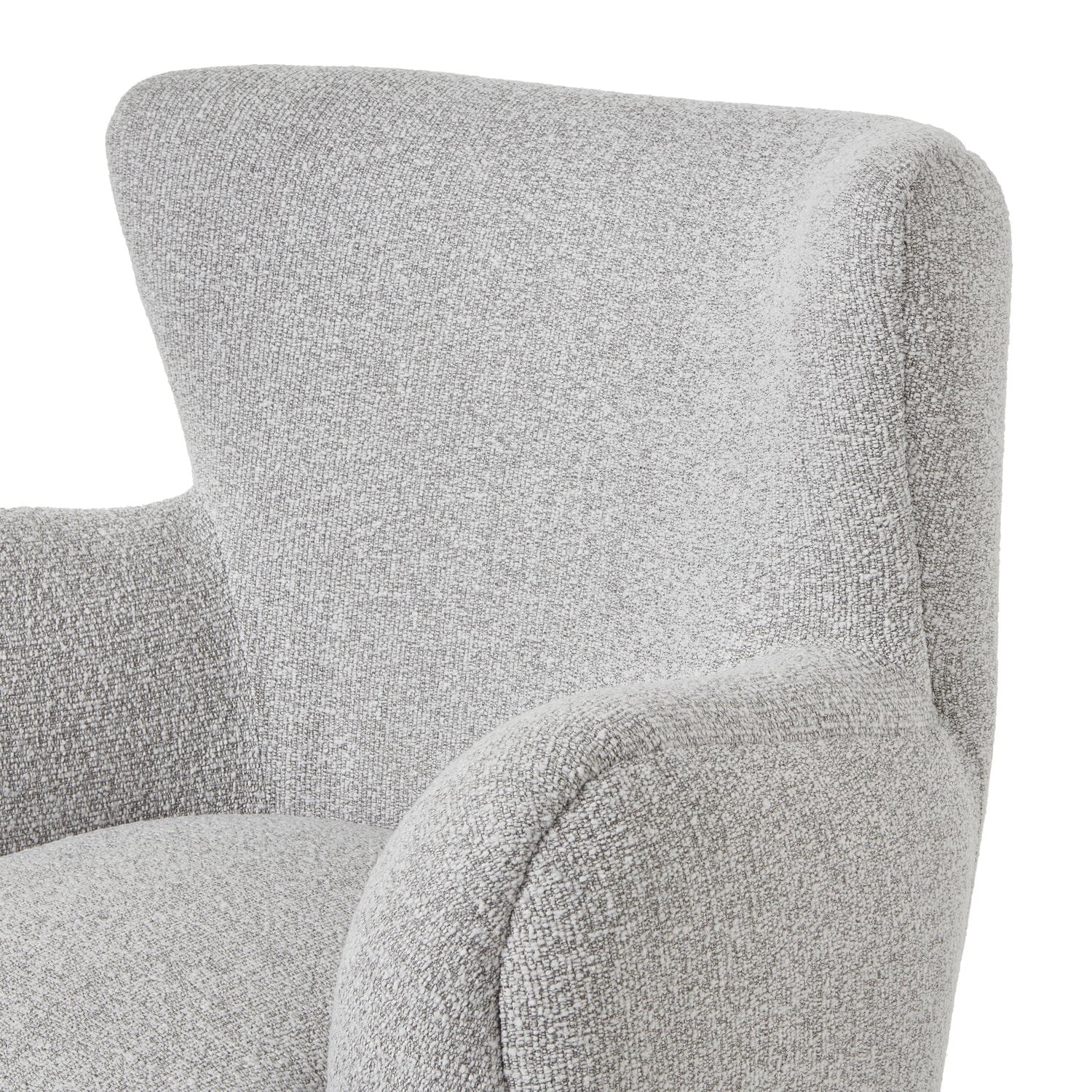 Addison Grey Boucle Textured Armchair