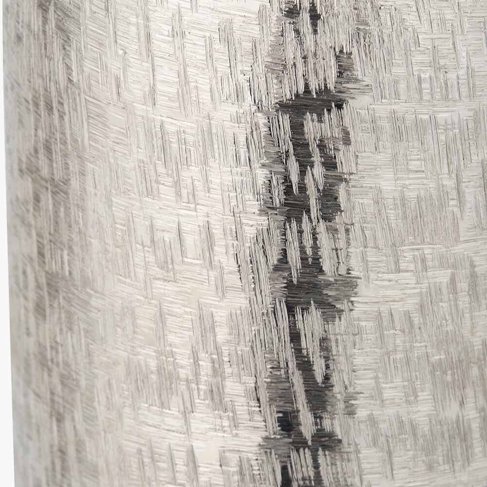 Alina Silver Hammered Metal Decorative Vase