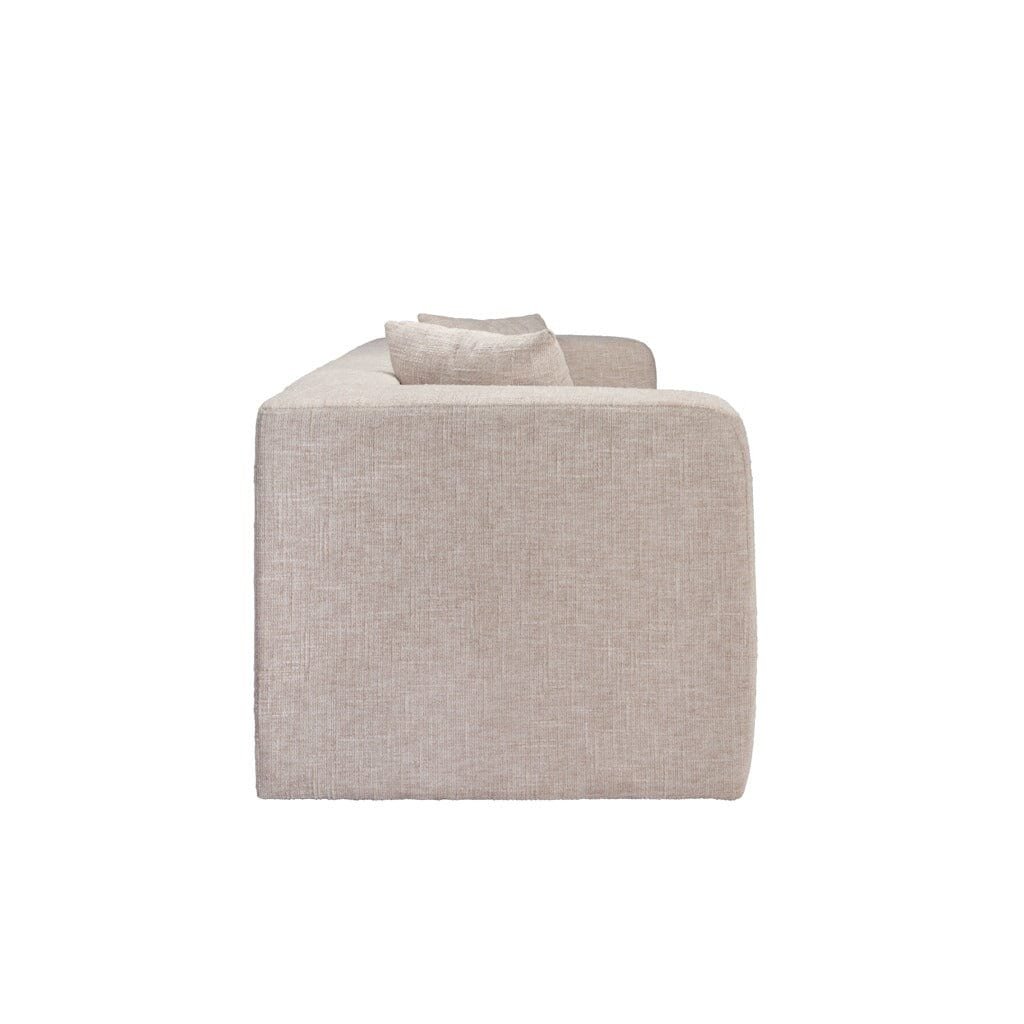 Allegra Oyster Textured 3 Seater Sofa