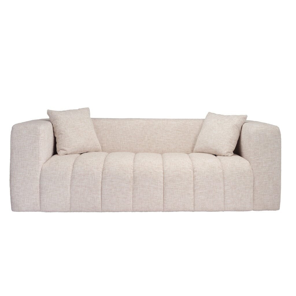 Allegra Oyster Textured 3 Seater Sofa