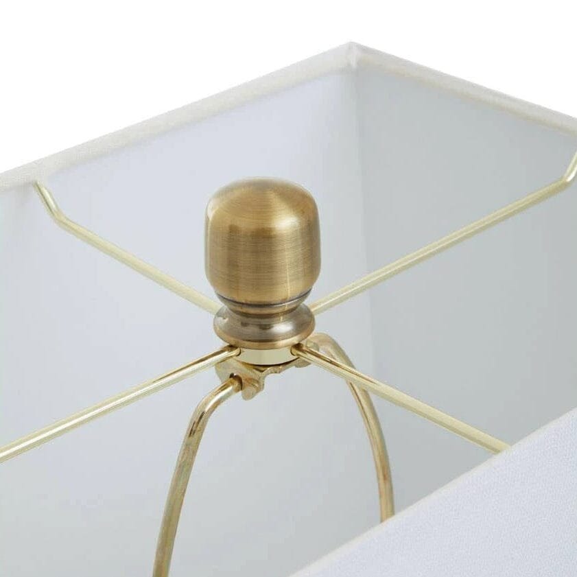Amaris Marble Circular Lamp with Gold Details