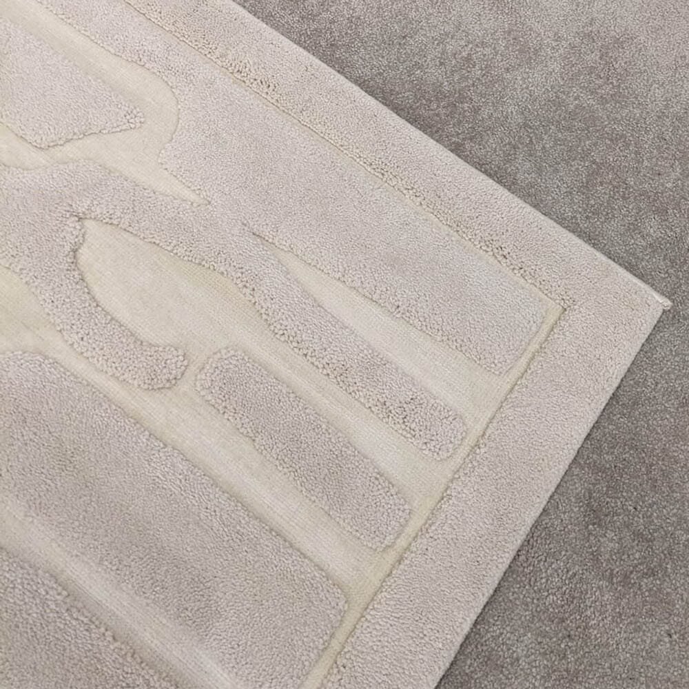 Amore Ivory Textured Abstract Rug