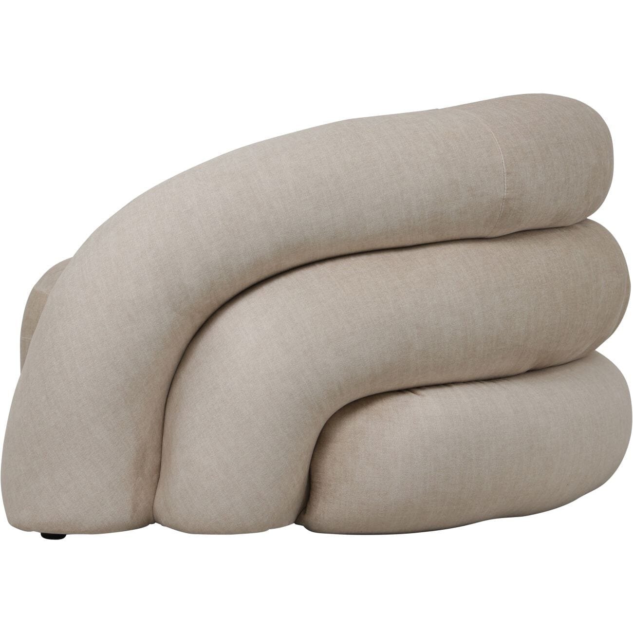 Amreli Curved Cream Snug Chair