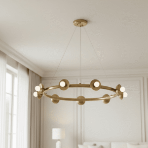 Anouk Gold 9 Light Round Statement Pendant Ceiling Light