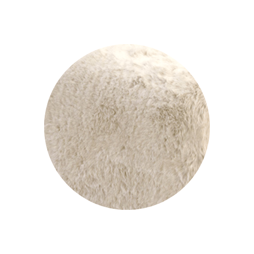 Arctic Cream Faux Fur Fabric Sample