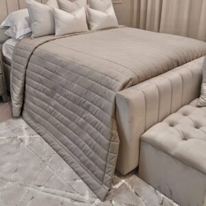 Ari Mink Luxury Quilted Velvet Bedspread