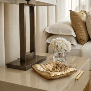 Aria Gold Pillow Decorative Trinket Dish