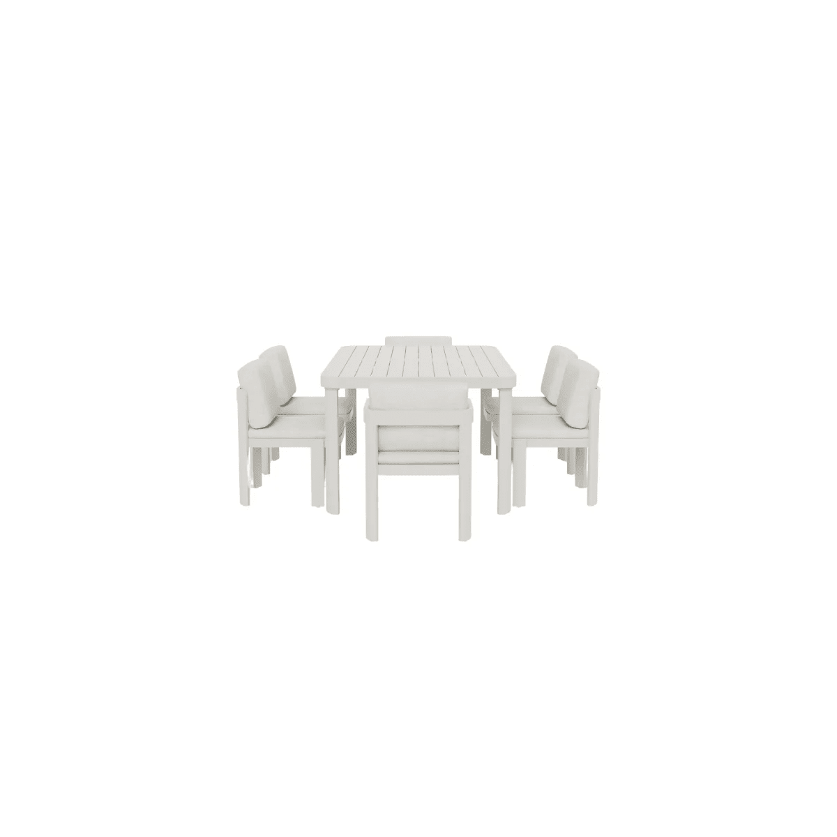 Ariel Cream 6 Seater Outdoor Dining Set