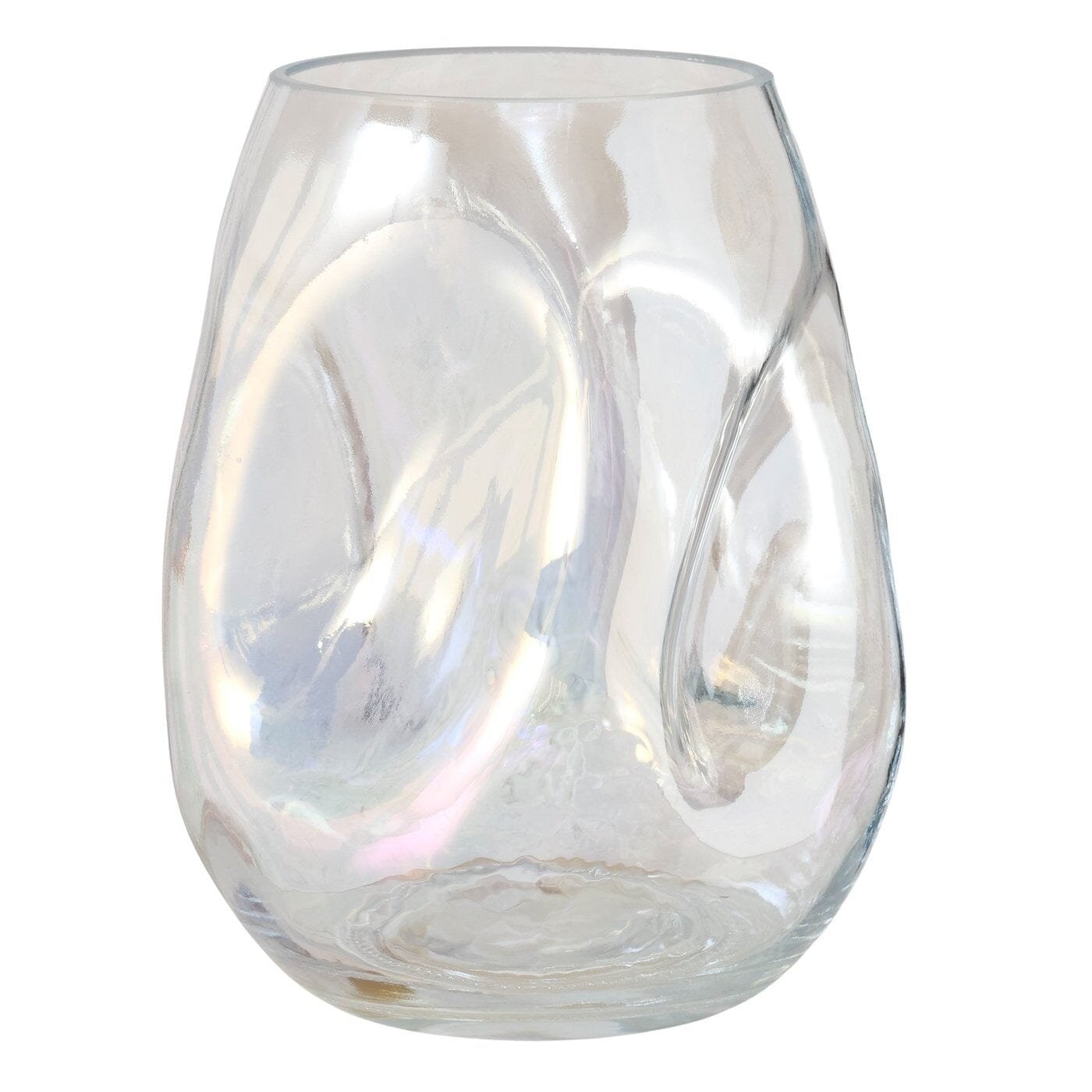 Arina Mini Decorative Iridescent Glass Abstract Vase