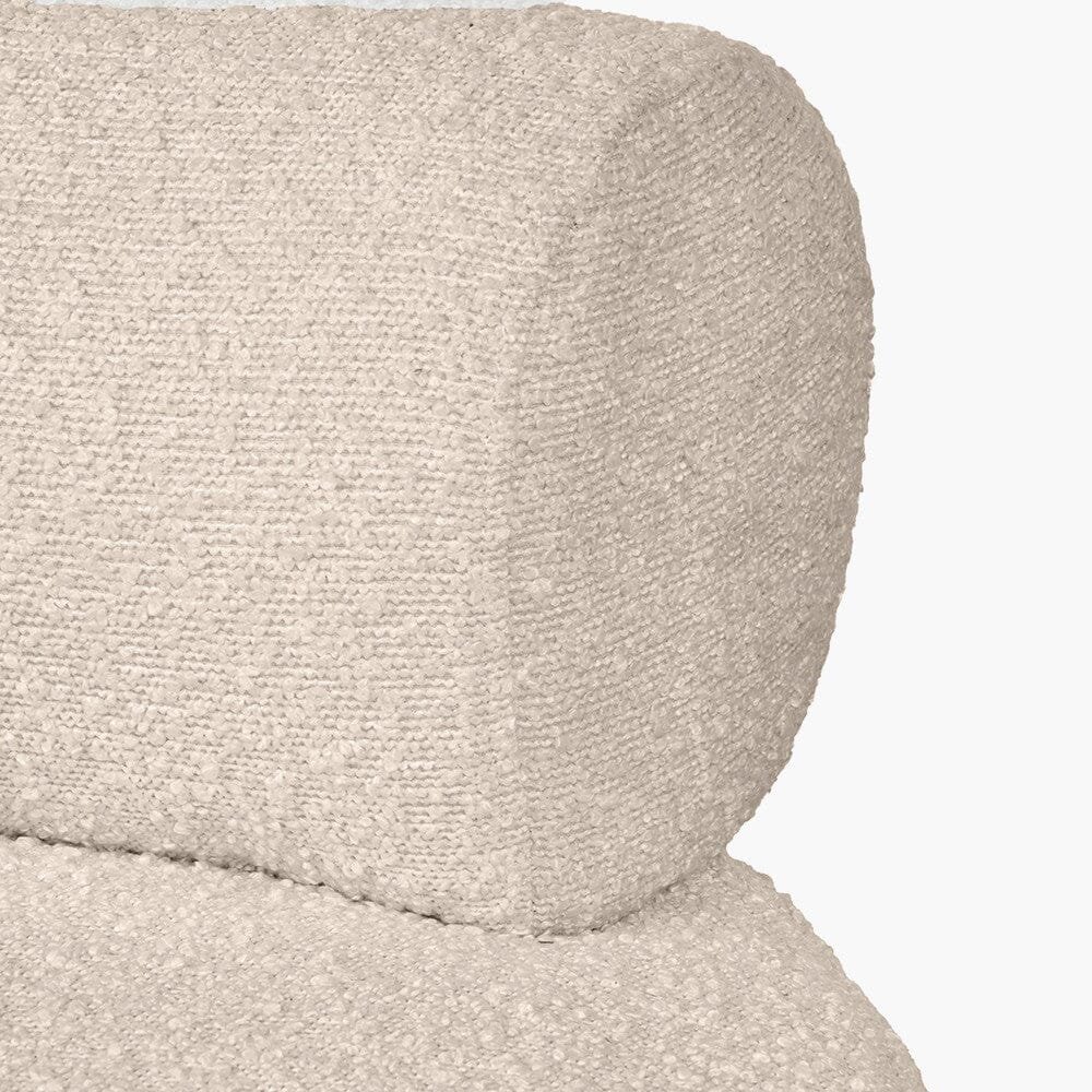 Arles Cream Boucle Round Accent Chair